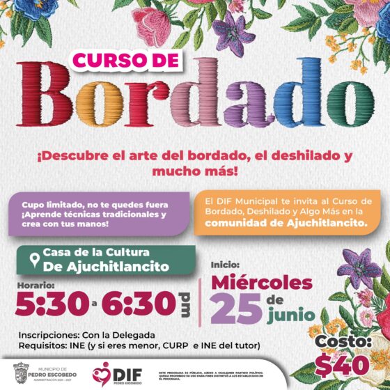 CURSO DE BORDADO